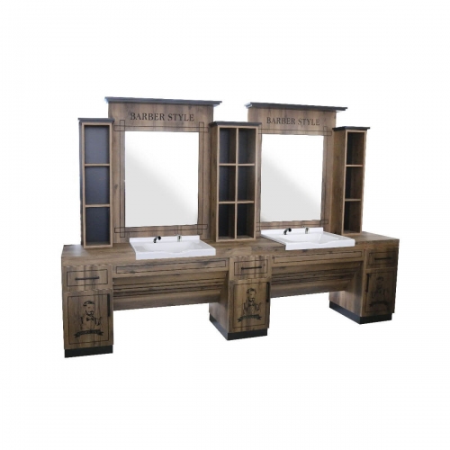 Mobilier Frizerie - Post de lucru frizerie dublu GV 602
