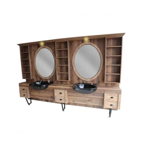Mobilier Frizerie - Post de lucru frizerie dublu GV 603