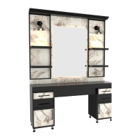 Mobilier Coafor - post de lucru coafor GV 2142