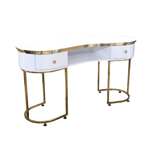 Masa profesionala de manichiura cu forma curbata model GV 7536 - mobilier-aparatura-coafor.ro