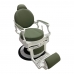 scaun de frizerie barber shop gv black empire din piele ecologica neagra capitonata si structura metalica neagra sculptata cu pompa hidraulica
