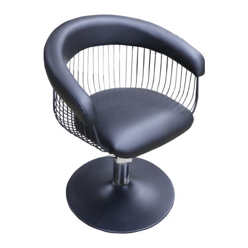 Scaun profesional coafor GV 1091 design metalic gold argintiu de pe mobilier-aparatura-coafor.ro
