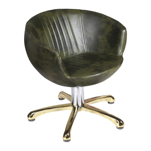 Scaun profesional coafor GV 1094 design circular scoica cu hidraulic de pe mobilier-aparatura-coafor.ro