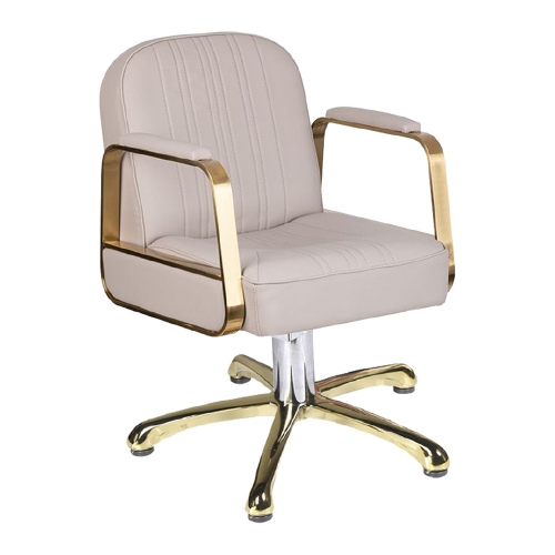 Scaun profesional coafor GV 1095 cu structura metalica plata si hidraulic de pe mobilier-aparatura-coafor.ro