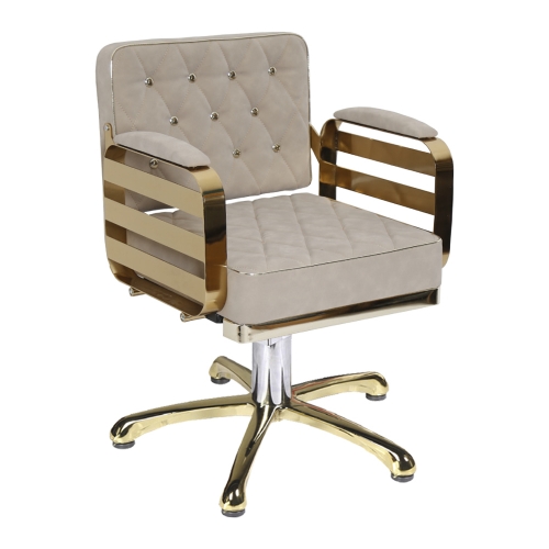 Scaun profesional coafor GV 1096 cu cristale si hidraulic de pe mobilier-aparatura-coafor.ro