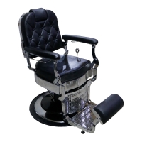 Scaun de Frizerie Barber Shop GV 158 Silver Premium Hidraulic Personalizabil