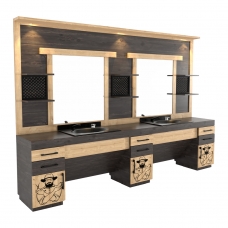 Post de Lucru Frizerie Dublu GV 704 cu Scafe - Import Turcia